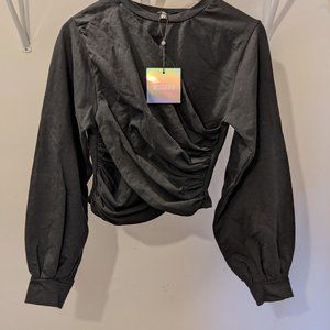 Women's Oversized Wrap Sweatshirt